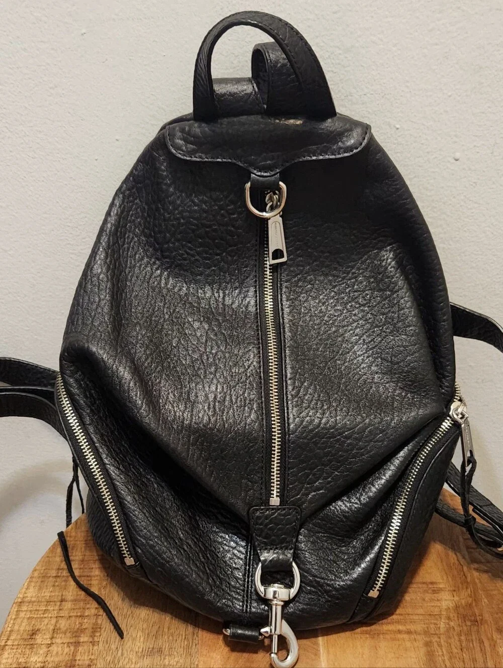 Rebecca Minkoff Pebbled Leather Backpack.